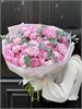 Пионы розовые с эвкалиптом в красивой пленке (35шт) 67890098767
