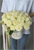 Композиция в коробке с белыми розами (31шт) 73