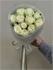 Белые розы Кения 40см в пленке (11шт) 503