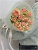 Розовые розы Кения 40см в пленке (11шт) 504
