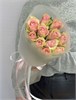 Розовые розы Кения 40см в пленке (11шт) 504