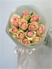 Розовые розы Кения 40см в пленке (11шт) 504