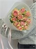 Розовые розы Кения 40см в пленке (11шт) 504