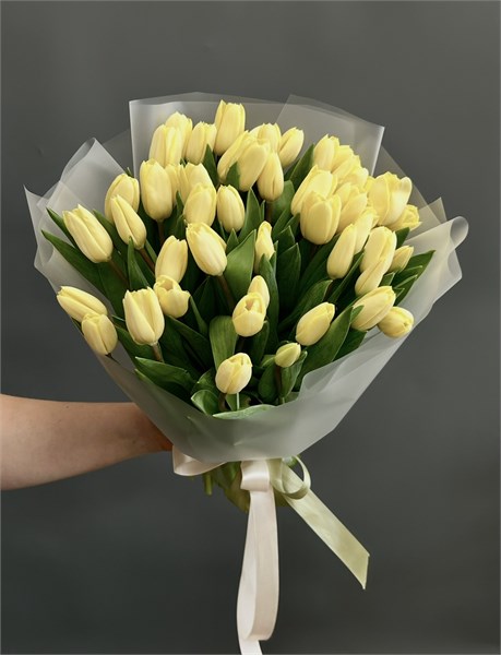 51 Кремовый(лимонный) тюльпан 414524 - фото 635131