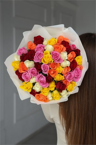 Розы Кения МИКС 40см в упаковке (51шт) 08090803 - фото 635698