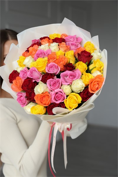 Розы Кения МИКС 40см в упаковке (51шт) 08090803 - фото 635795