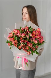 15 розовых альстромерий 149297