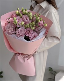 Эустома розовая в красивой упаковке (7шт) 77897878788
