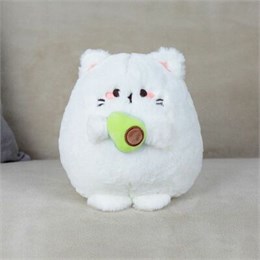 Игрушка "Котик с авокадо" белый 0356585