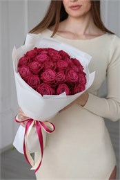 Букет из роз Шангрила в пленке (25шт) 541