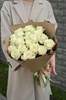 Белая роза 40см одн 21шт 149215 - фото 629798