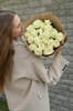 Белая роза 40см одн 21шт 149215 - фото 629799