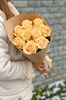 Персиковая роза 60см 9шт - фото 630185