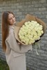 Белая роза 40см одн 51шт 149217 - фото 634739
