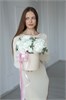 Белые гортензии в шляпной коробке (S) 5006