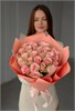 Розовых роз Кения 40см в пленке (25 шт.) 809897
