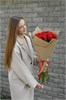 Красная роза одн 15шт 149210