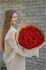 Красная роза одн 31шт 149227